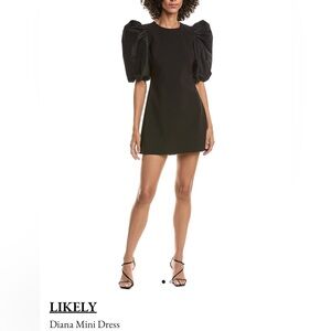 Likely Black Diana Mini Dress